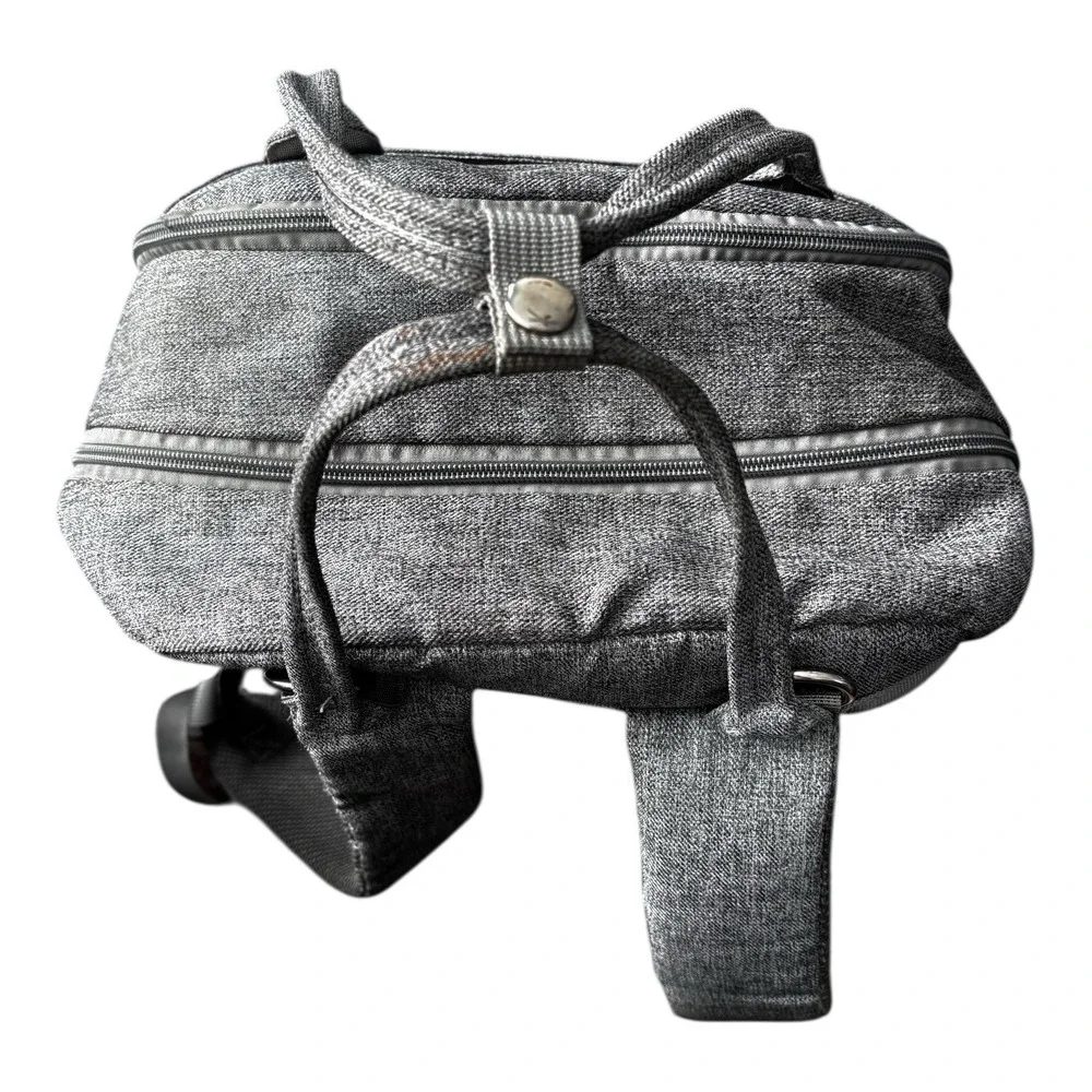 Ruvalino Diaper Bag Backpack Gray Gender Neutral Multi Pocket Compartments YW168